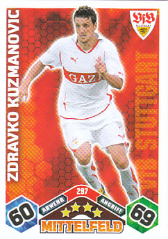 Zdravko Kuzmanovic VfB Stuttgart 2010/11 Topps MA Bundesliga #297